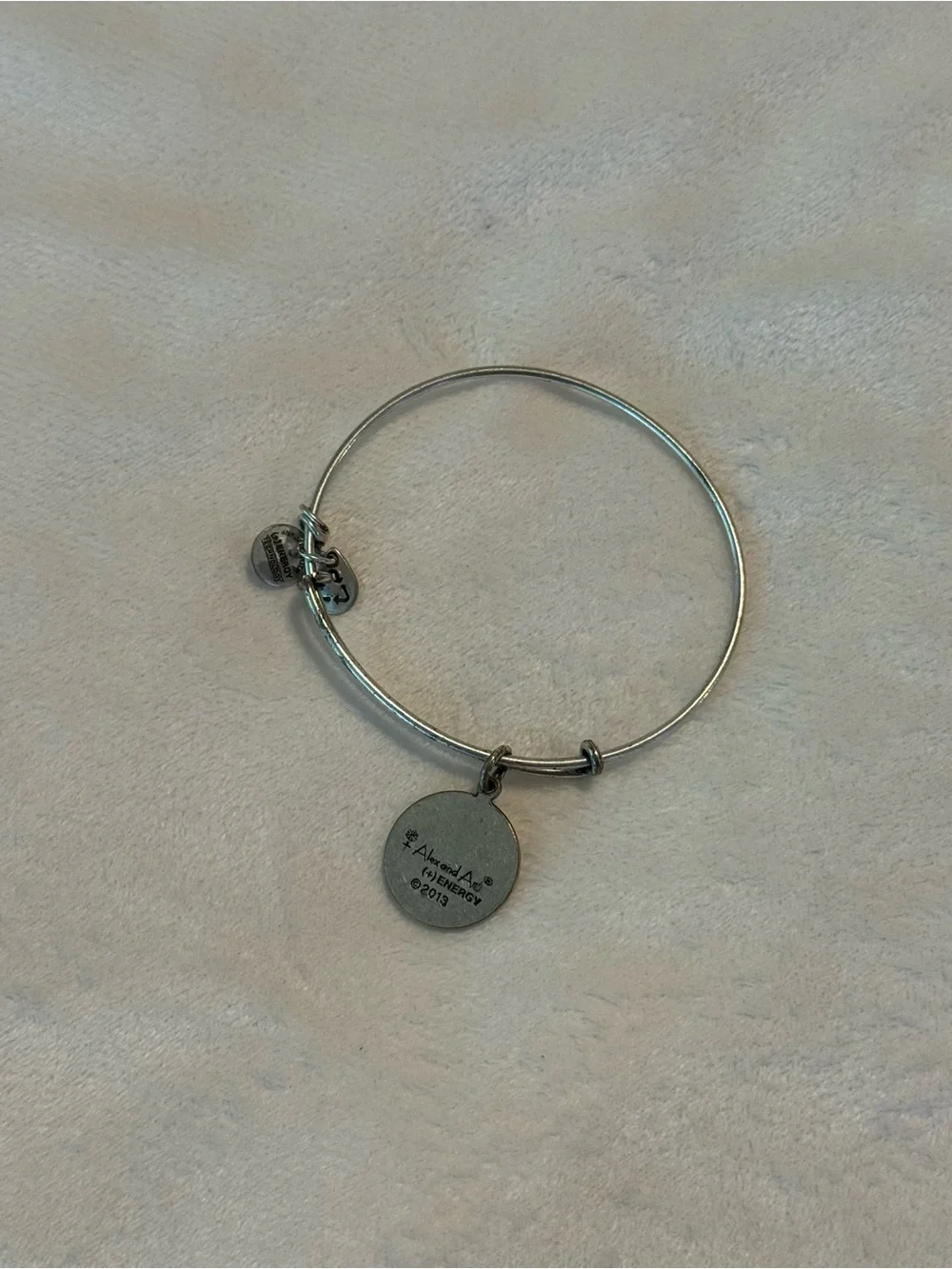 Alex and Ani 2013 Path of Life Charm Expandable Silver Bangle Bracelet
